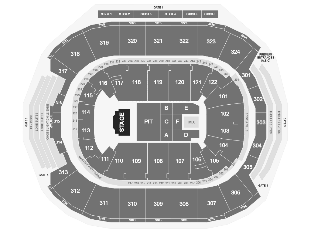 Lewis Capaldi Scotiabank Arena Seating Map