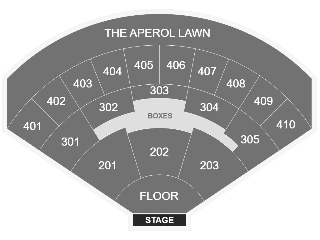 5SOS Seating Map for Budweiser Stage