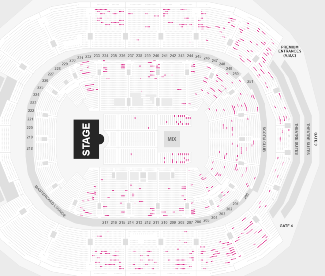 Rush Ticketmaster Snapshot for Night 2 (2pm 10/30)