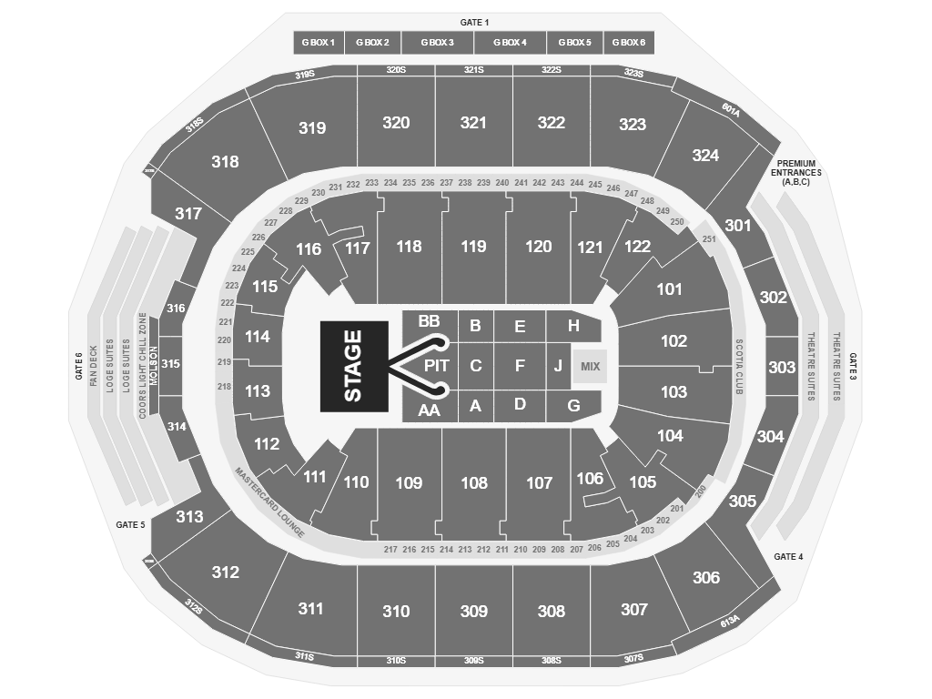 Conan Gray Scotiabank Arena Seating Map