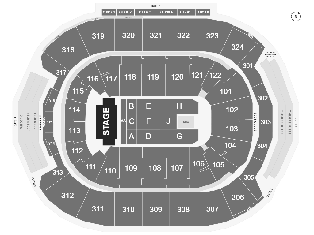 The Neighbourhood Scotiabank Arena Seating Map