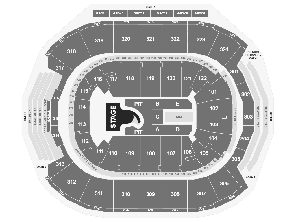 Megan Moroney's suggestive seating map for Scotiabank Arena