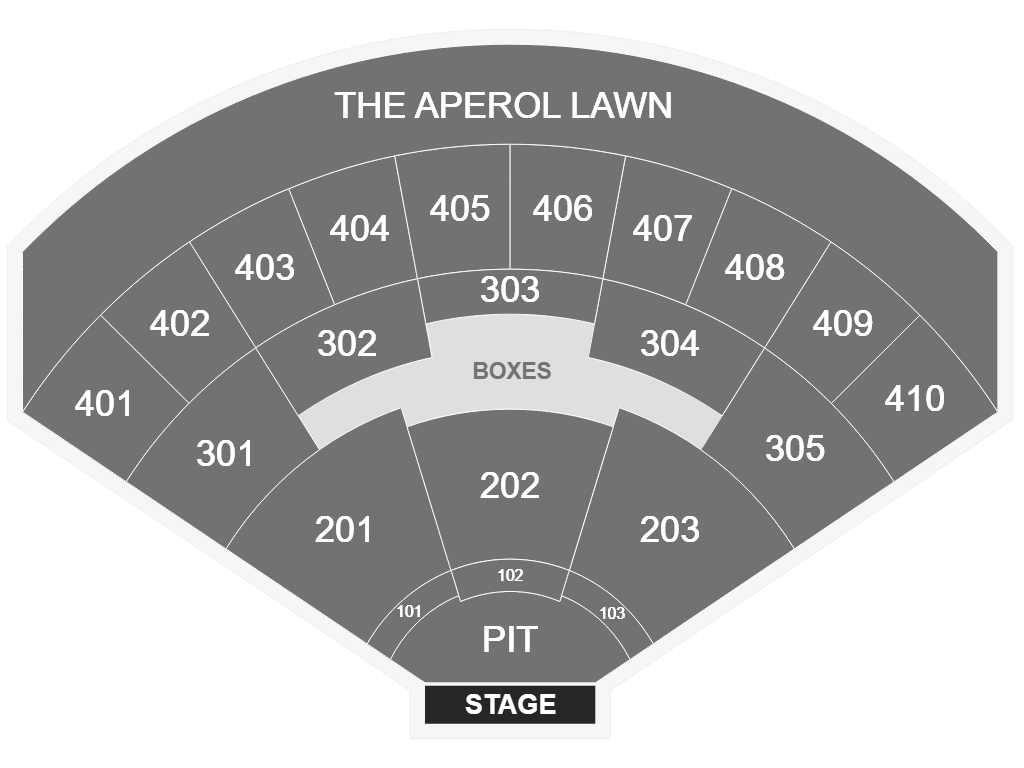 Evanescence RBC Amphitheatre Seating Map