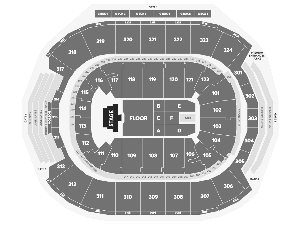 Joji Scotiabank Arena Seating Map