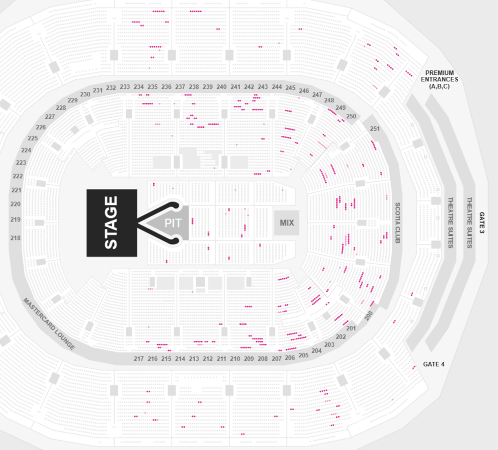 Conan Gray Toronto ticket snapshot - October 30 2025