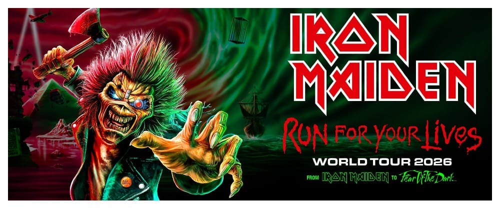 Iron Maiden tour banner