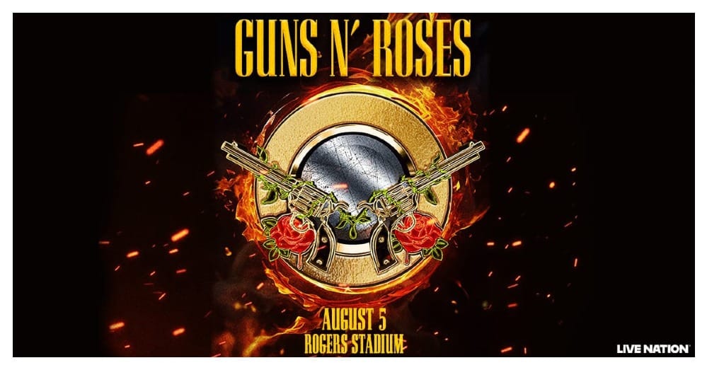 Guns N' Roses tour banner