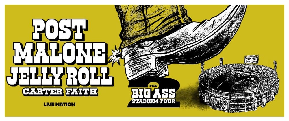 Post Malone tour banner