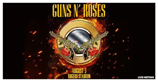 Guns N' Roses tour banner