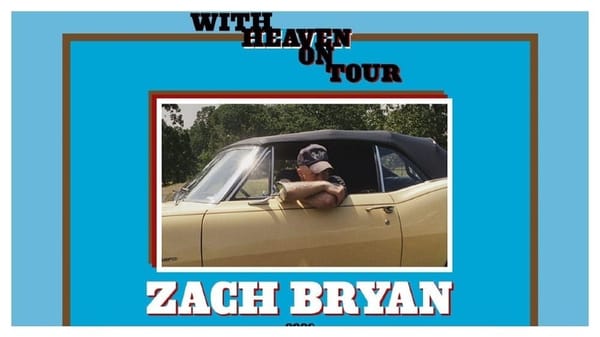 Zach Bryan tour banner